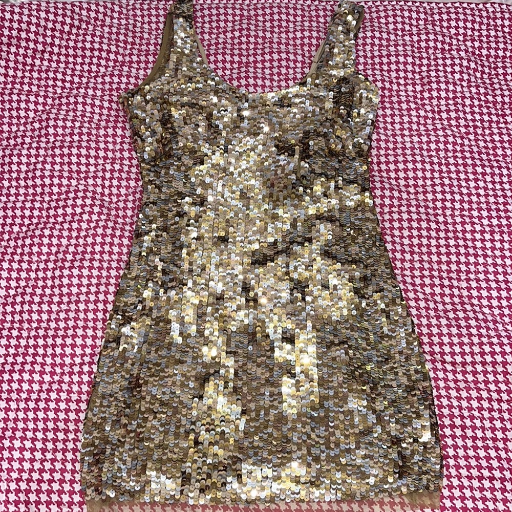 Loveshackfancy Gold Dress